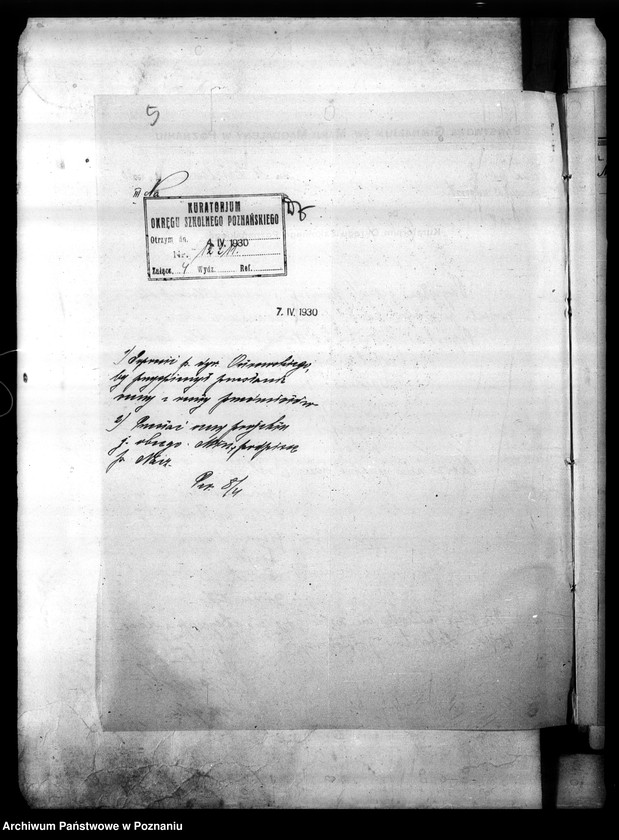 Obraz 9 z jednostki "Państwowe Gimnazjum imienia Marii Magdaleny w Poznaniu [lista uczniów dopuszczonych do matury]"