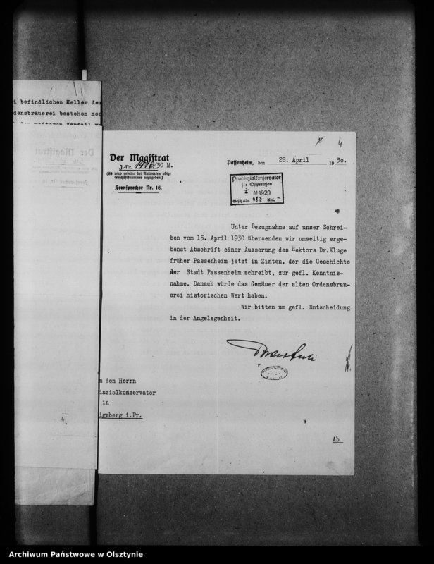 image.from.unit.number "Passenheim, Stadtmauer, Brauhausreste"