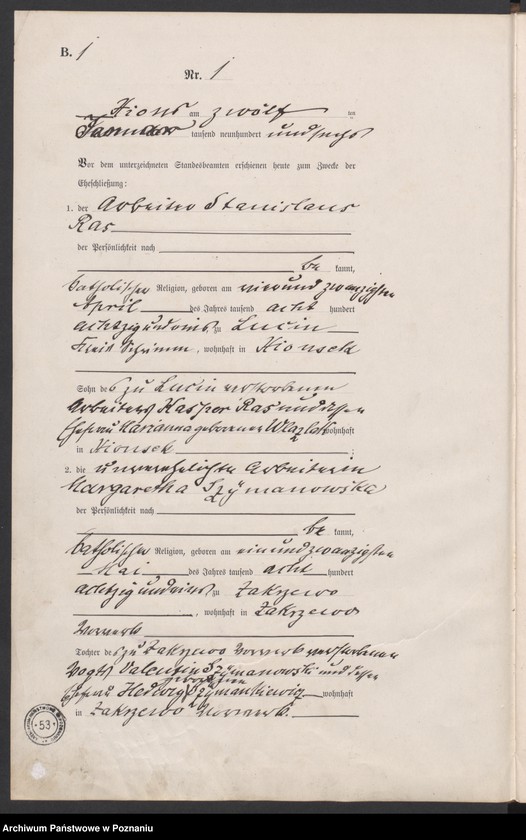 Obraz 4 z jednostki "Heirats-Haupt-Register"
