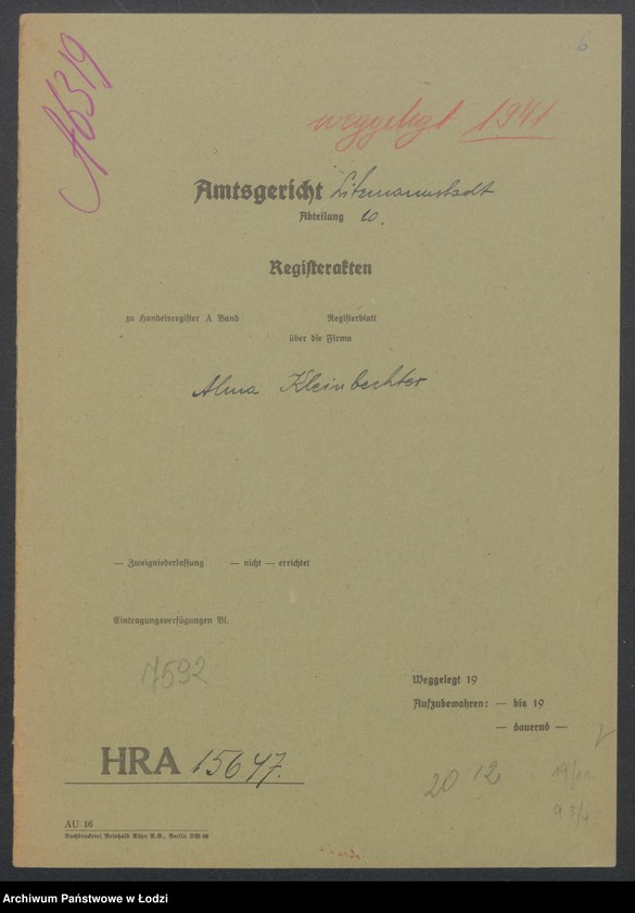 Obraz 8 z jednostki "Alma Kleinbechter - sklep spożywczy"