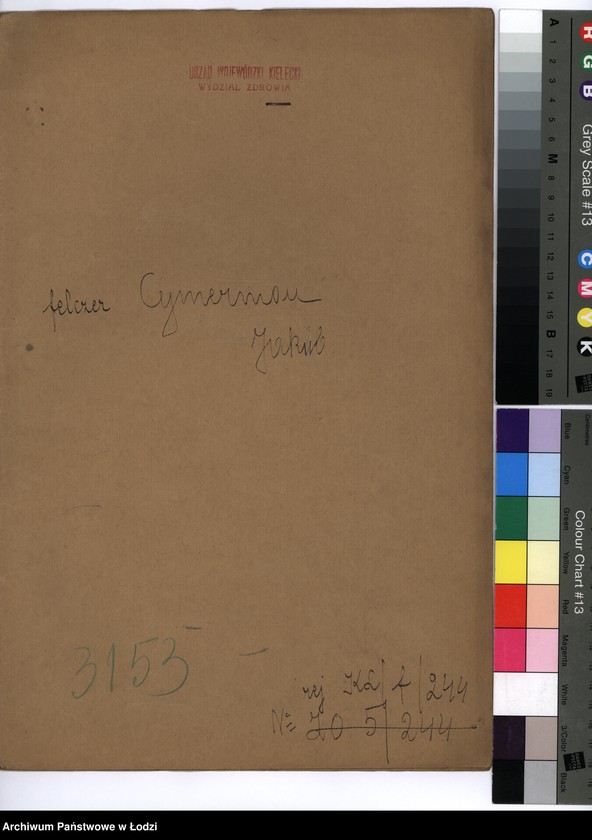 Obraz 2 z jednostki "Cymerman Jakub felczer - akta rejestracyjne"