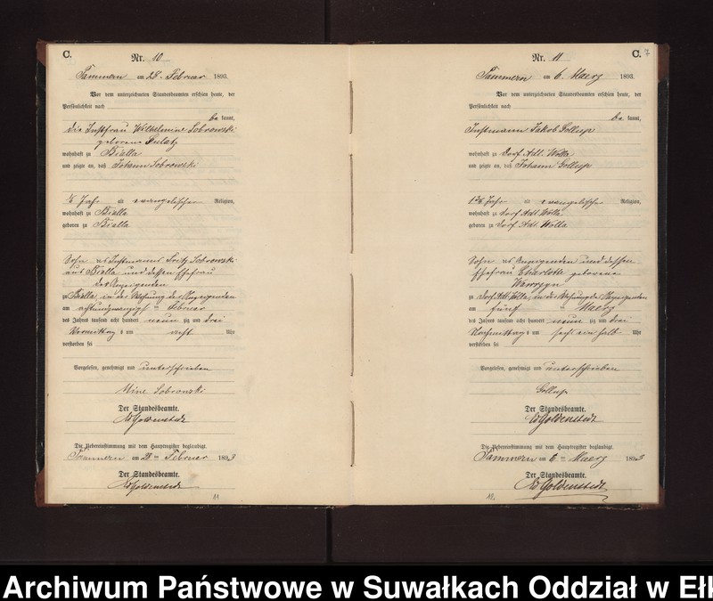 image.from.unit.number "Sterbe-Neben-Register des Preussischen Standes-Amtes Neuhoff Kreis Loetzen"