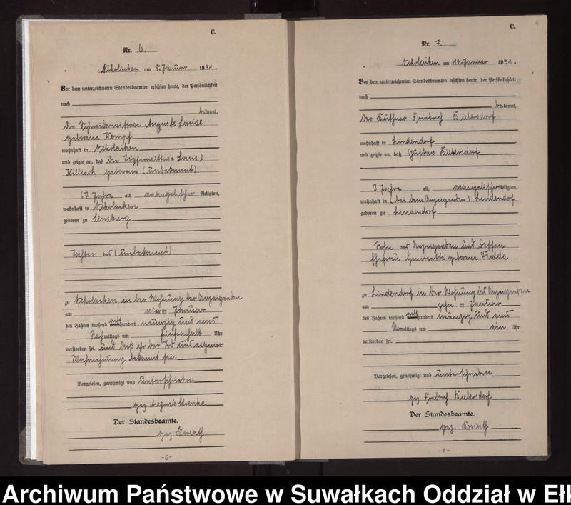 image.from.unit.number "Sterbe-Haupt-Register des Königlichen Preussischen Standes-Amtes Nikolaiken Kreis Sensburg"