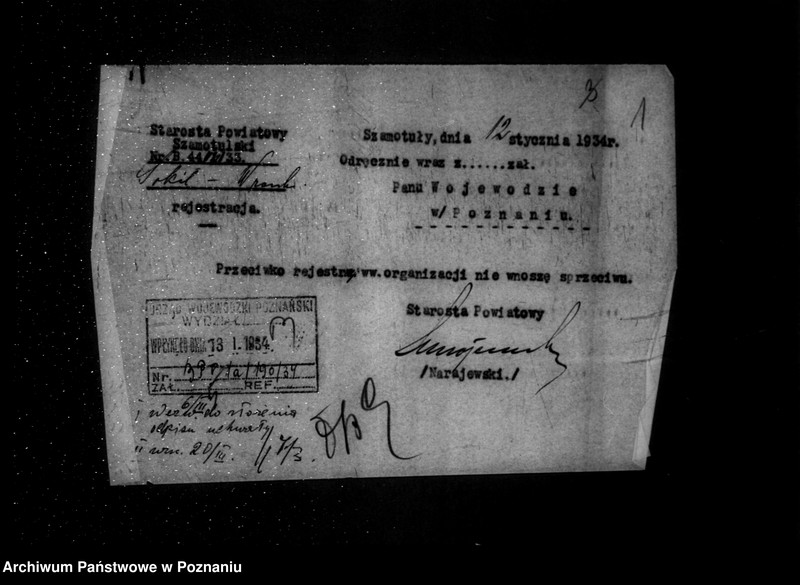 Obraz 5 z jednostki "/Towarzystwo Gimnastyczne Sokół we Wronkach powiat Szamotuły -rejestracja/"