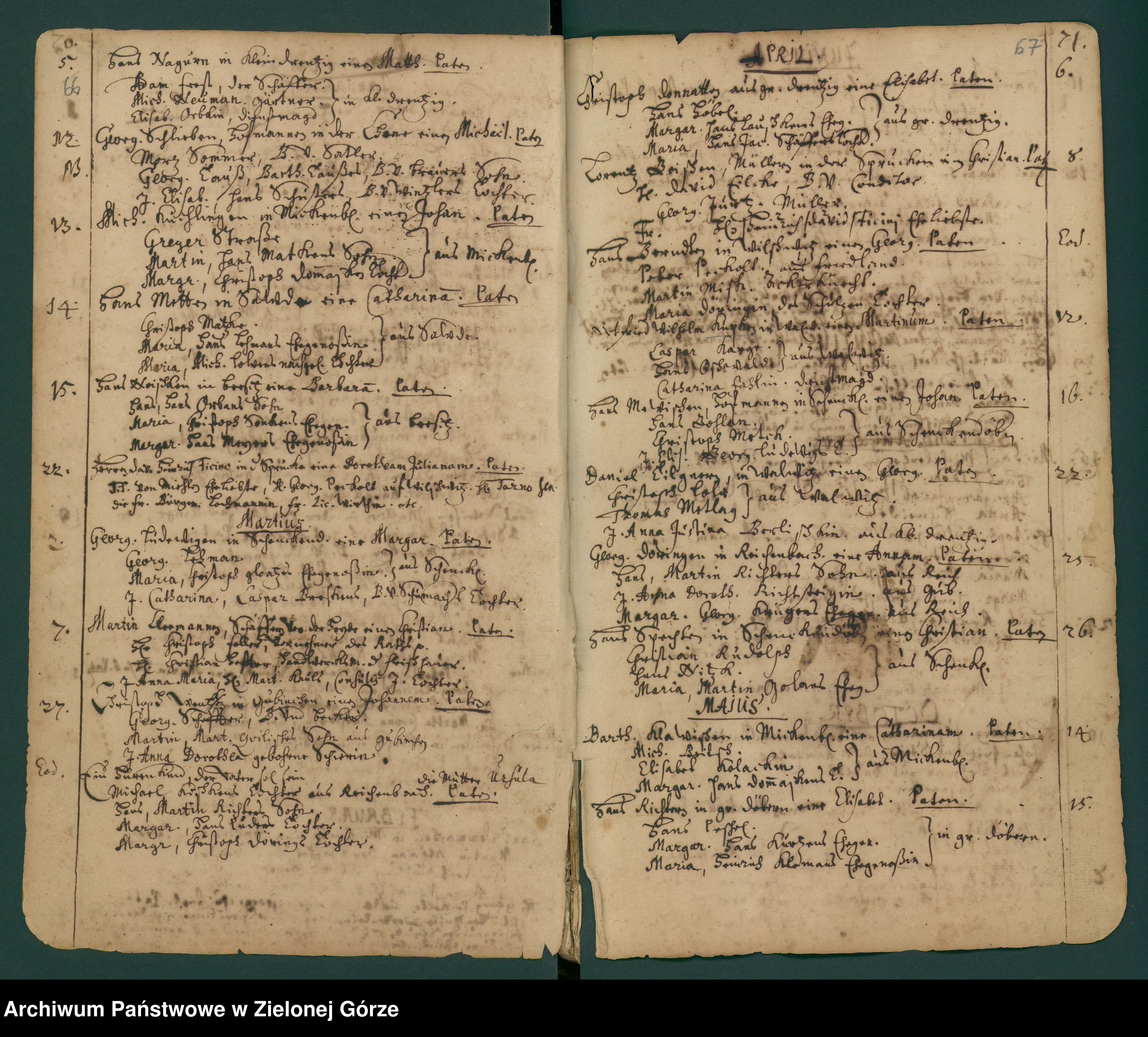 Skan z jednostki: Geburts und Tauf Reg[ister] Klosterkirche zu Guben