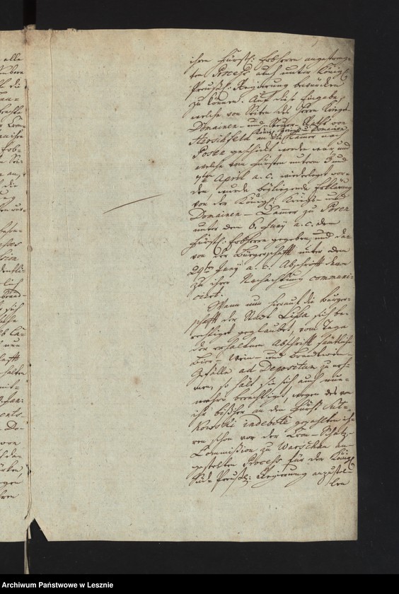 Obraz 8 z jednostki "[Akta manualia J. C. in Sachen der Stadt Lissa contra den Fürsten von Sułkowski wegen Abgaben]"