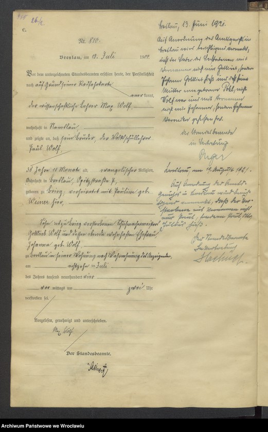 image.from.unit.number "Sterbe-Haupt-Register Breslau IV 1904 Band 3"