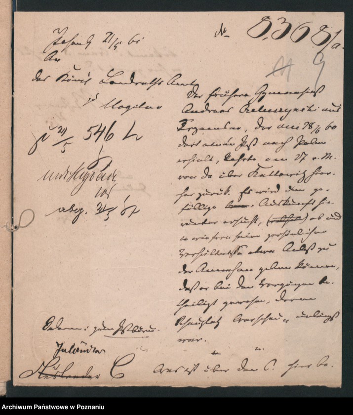 Obraz 13 z jednostki "A. betr. Auskunft über Inländer Lit. C /Namen-Rotulus vorgeheftet/"