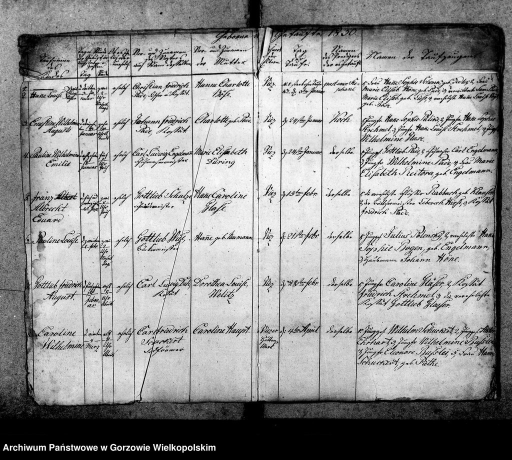 image.from.unit.number "Duplikate der Kirchenbücher von Vietz: Vietz (Witnica), Massin (Mosina)"