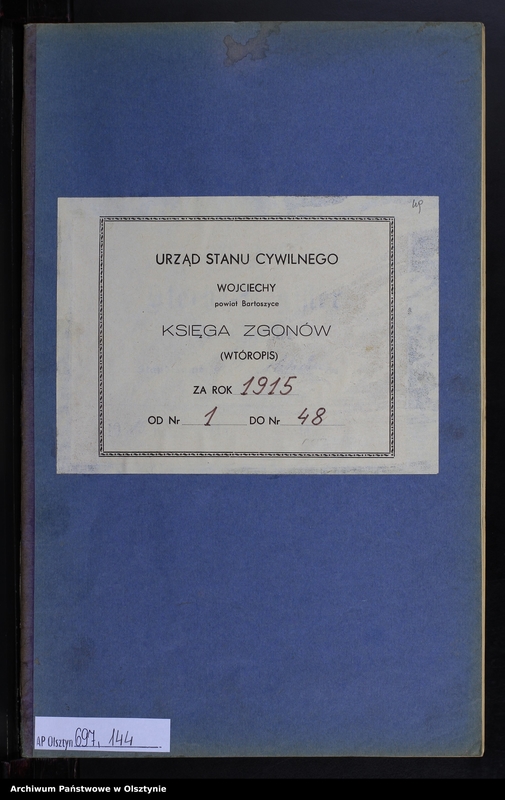 image.from.unit.number "Sterbe-Neben-Register Nr 1 - 48 [ Księga zgonów - wtóropis ]"