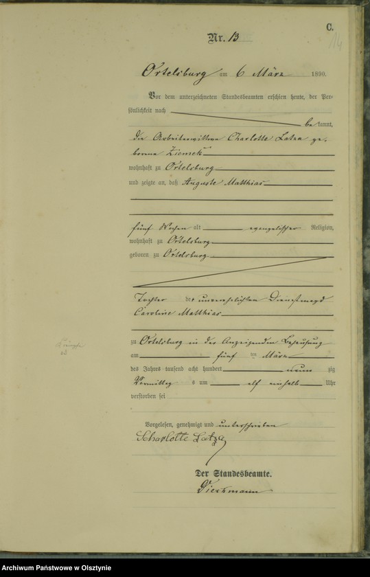 image.from.unit.number "Sterbe-Haupt-Register Nr 1 - 90"