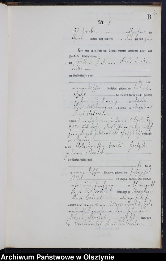 image.from.unit.number "Heiraths-Neben-Register Nr 1 - 18"