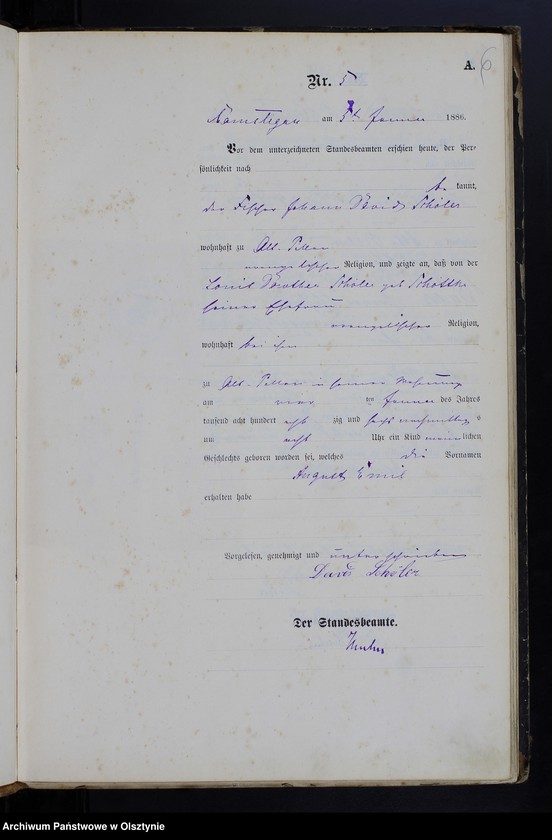 image.from.unit.number "Geburts-Haupt-Register Nr 1 - 154"