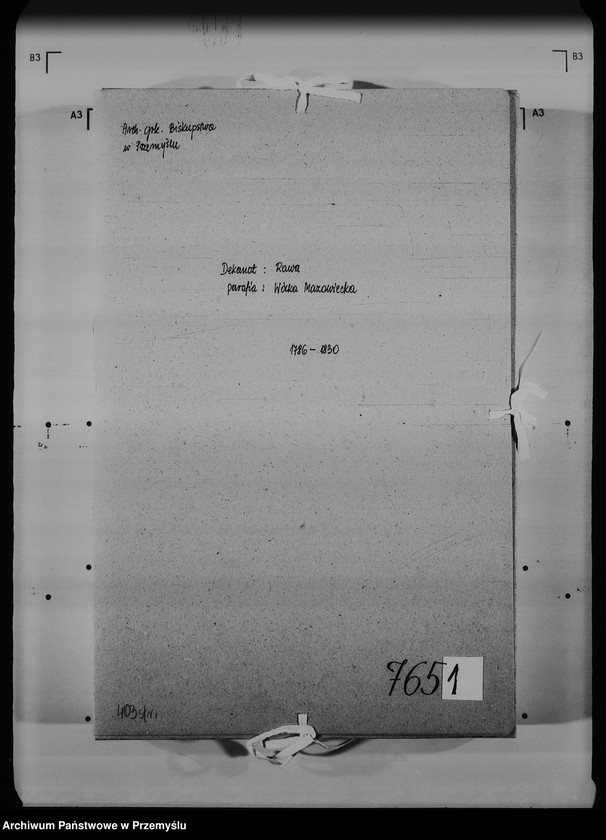 Obraz 4 z jednostki "[Kopie ksiąg metrykalnych parafii Wólka Mazowiecka (dekanat Rawa Ruska)]"