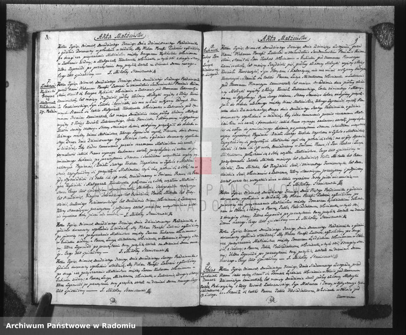 image.from.unit.number "Akta Stanu Cywilnego Parafii Zakrzów Małżeństw, Urodzeń i Zejścia na Rok 1823"