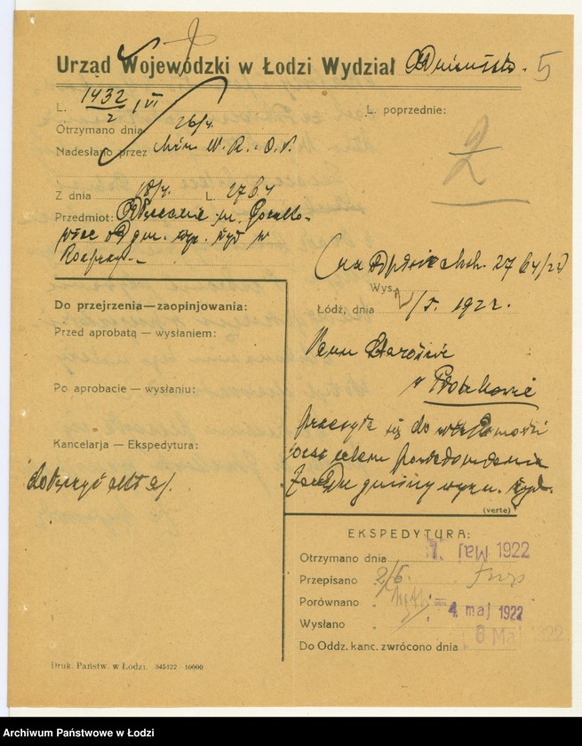 Obraz 8 z jednostki "[Sprawy wyznania mojżeszowego]"