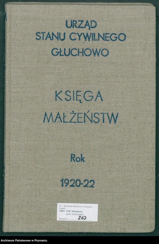 Obraz 2 z jednostki "[Rejestr główny małżeństw]"