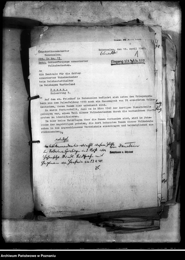 Obraz 5 z jednostki "Korespondencja w sprawie miejscowych Niemców, którzy zginęli w 1939 roku"