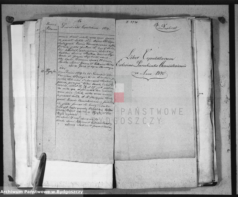 image.from.team "Akta metrykalne parafii rzymskokatolickiej w Chomętowie, pow. Szubin"