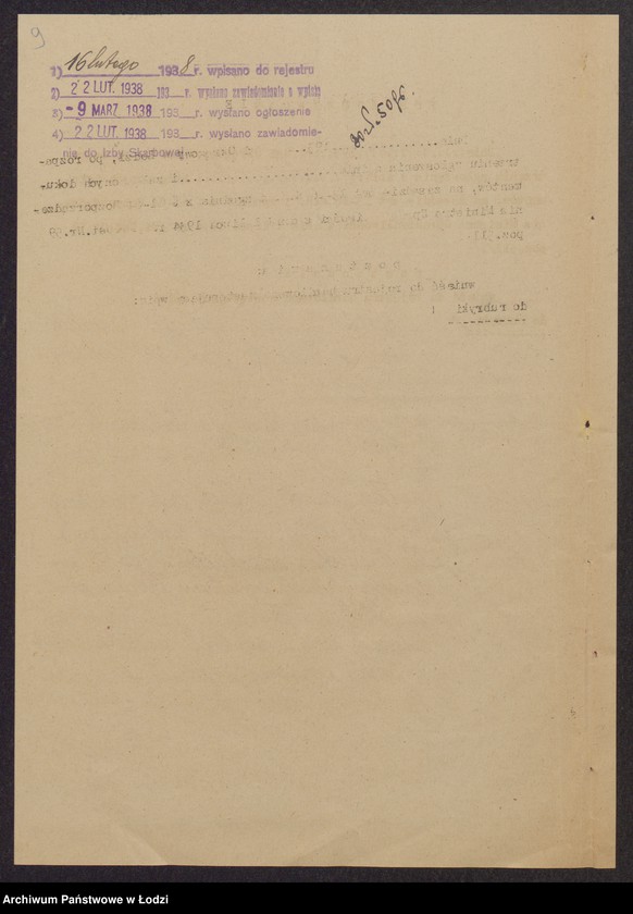 Obraz 11 z jednostki "Majer Markowicz, Szlama Gliksman- sprzedaż i przerób przędzy"