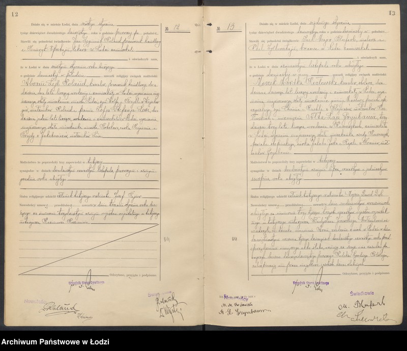 Obraz 9 z jednostki "Akta małżeństw od numeru 1 do numeru 600"