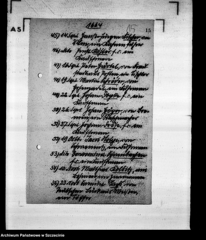 image.from.unit.number "Carl R i t e r s h a u s e n, Stettiner Bürgerbuch, 3. 1661-1695"