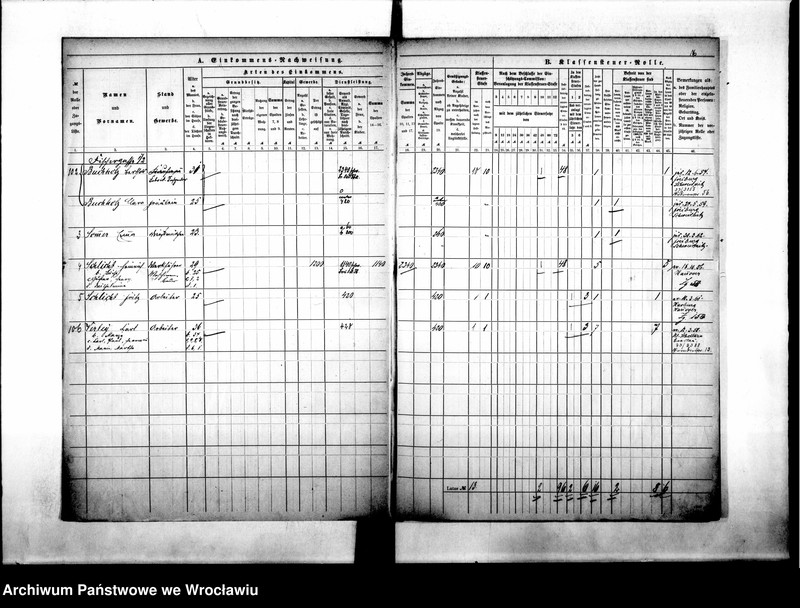 image.from.unit.number "Klassensteuerrolle nebst Eikommens - Nachweisung"
