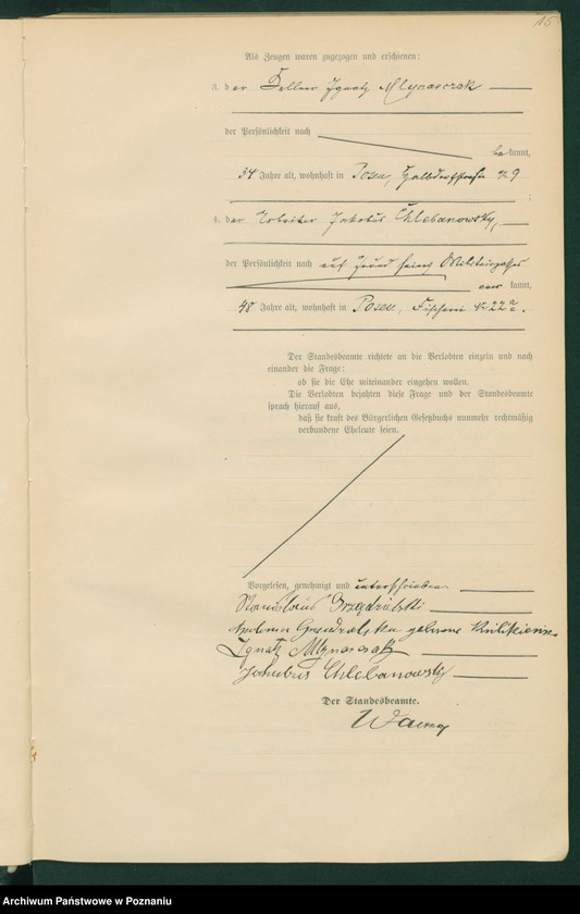 Obraz 17 z jednostki "Księga miejscowa małżeństw tom IV"