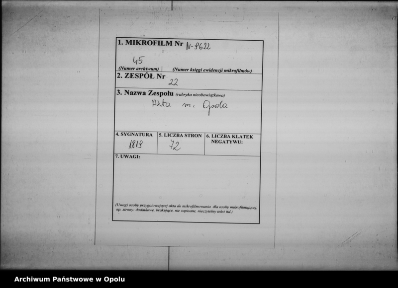 Obraz 2 z jednostki "Acta des Magistrats zu Oppeln betreffend die Errichtung des Gewerberaths am hiesigen Orte de anno 1850"