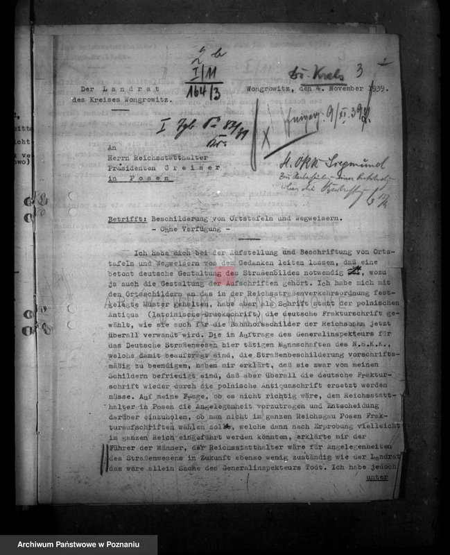 Obraz 8 z jednostki "Zarządzenia i korespondencja policji i władz w sprawach komunikacji drogowej"