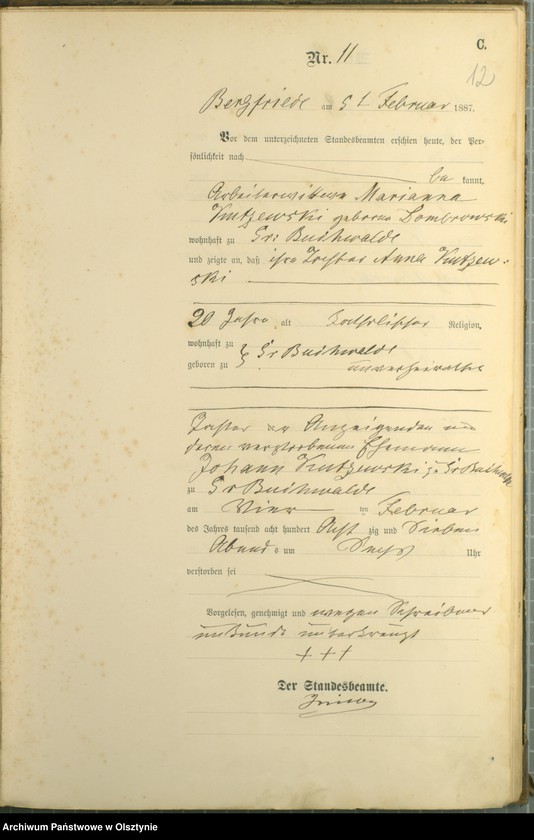 image.from.unit.number "Sterbe-Haupt-Register Nr 1 - 65"