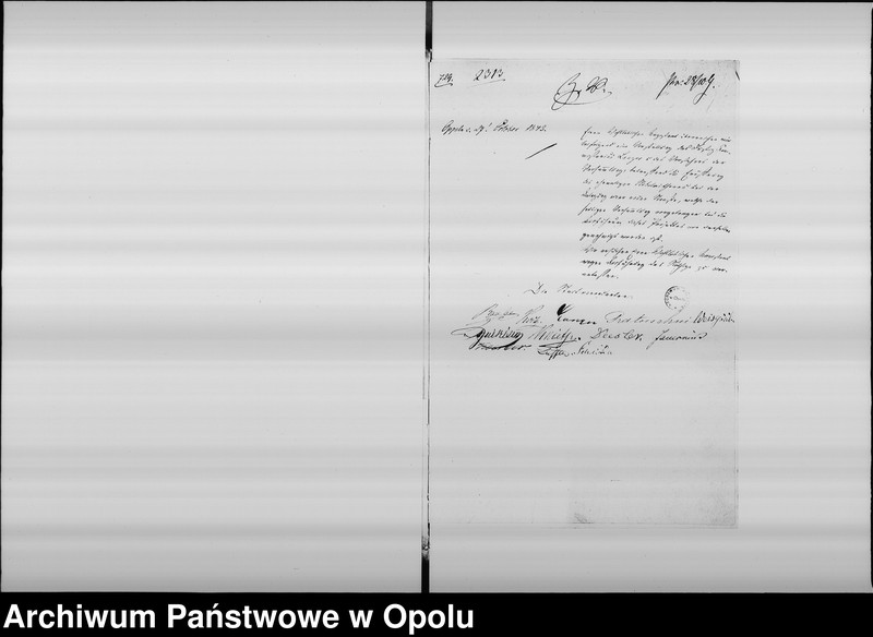 Obraz 5 z jednostki "Acta des Magistrats zu Oppeln betreffend: die Eröffnung des Nikolaithores de Anno 1843"