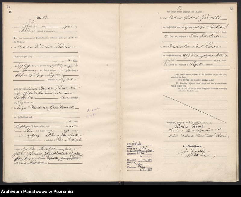 Obraz 14 z jednostki "Księga miejscowa małżeństw"