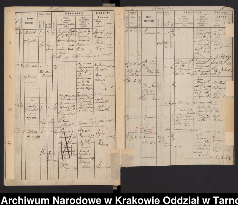 image.from.team "Akta stanu cywilnego Katedralnej Parafii Rzymskokatolickiej w Tarnowie"