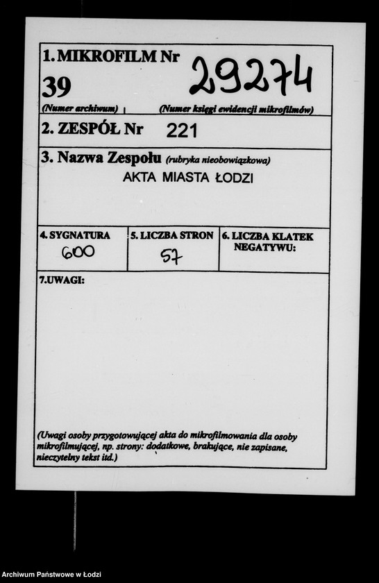 image.from.unit.number "Akta tyczące się dzieci nadesłanych z instytutu do nauk dla fabrykantów tutejszego miasta"