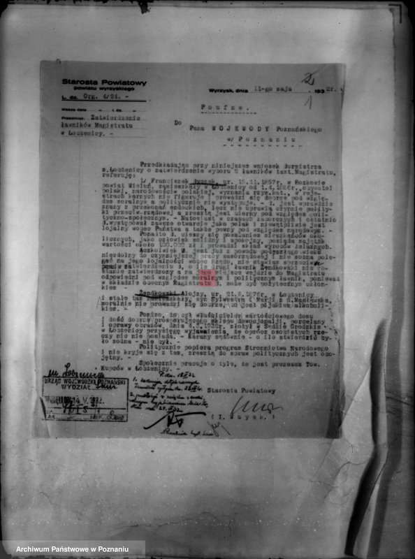 Obraz 5 z jednostki "Miasto Łobżenica /powiat wyrzyski/ członkowie magistratu"