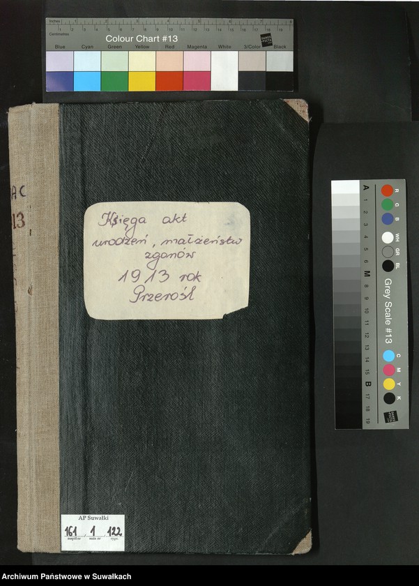 image.from.unit.number "Księga akt urodzeń, małżeństw, zgonów 1913 rok Przerośl"