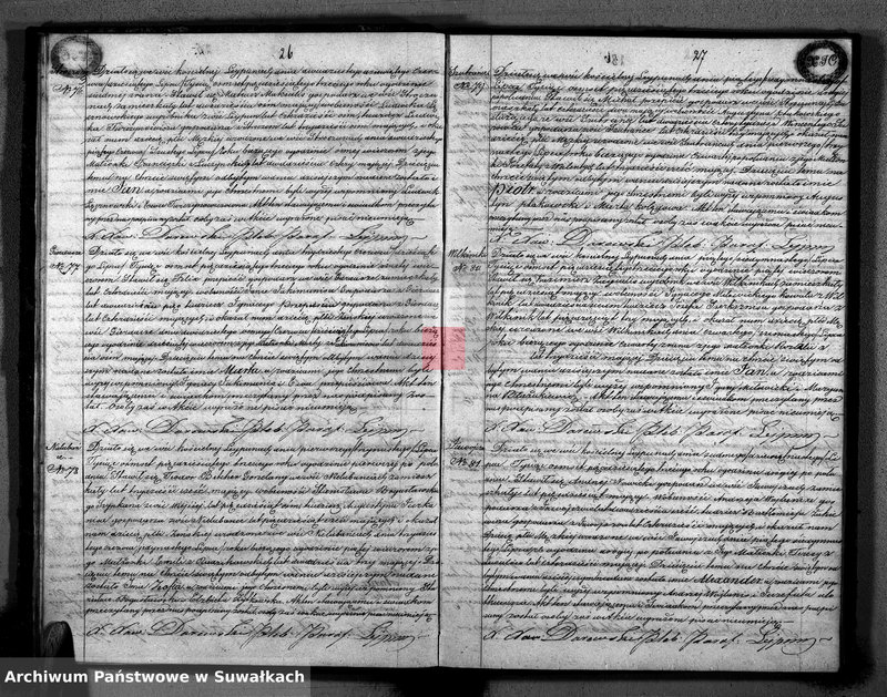 image.from.unit.number "Duplikat aktów urodzenia małżeństw zejscia Parafii Lejpuny R. 1853"