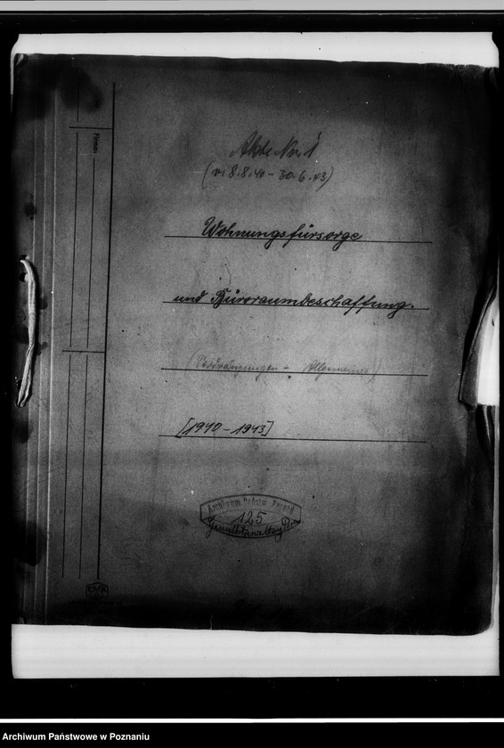 Obraz 4 z jednostki "Wohnungsfürsorge und Büroraumbeschaffung."