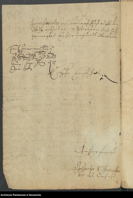 image.from.unit.number "Administrator des Fränkel- und Dörrren-Lehns zu Stargard gegen Gregorius Peßke und Kaufmann Jakob Pauli wegen Schulforderung"