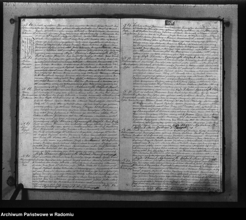 image.from.unit.number "Akta urodzonych, małzeństwa i zeyścia gminy i parafii Głowaczewskiwy w roku 1839"