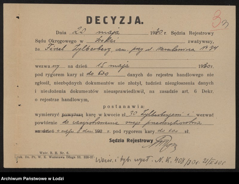 Obraz 5 z jednostki "Fiszel Zylberberg- tkalnia zarobkowa"