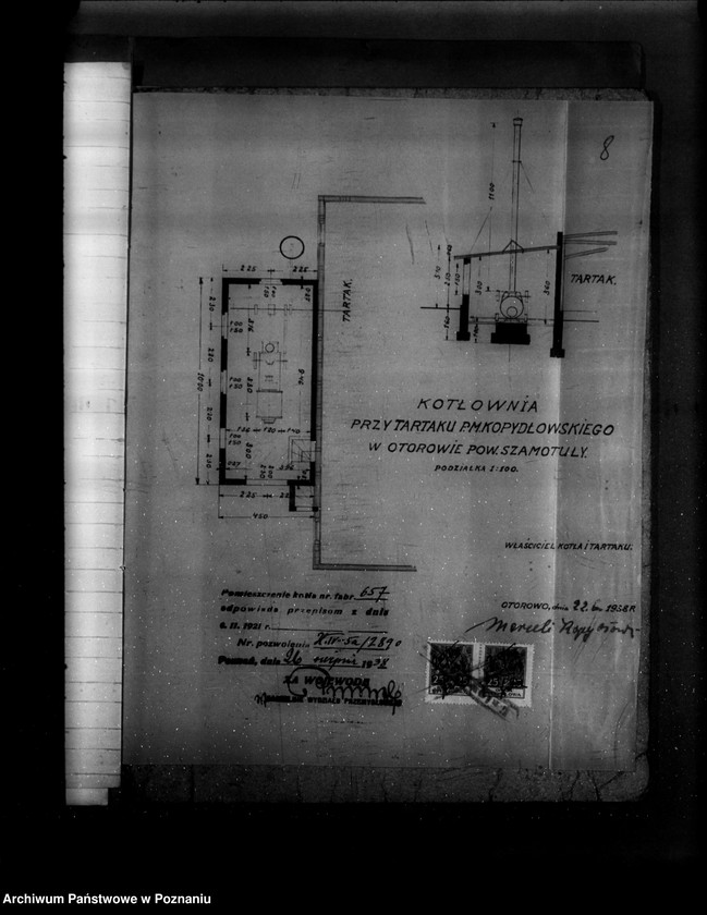 Obraz 13 z jednostki "Tartak w Otorowie powiat szamotulski M. Kopydłowskiego nr woj. kotła 2890"