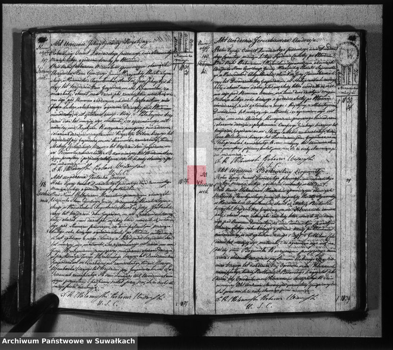 image.from.unit.number "Akta urodzonych gminy wiżańskiey obwodu seyneńskiego, w województwie augustowskim od dnia 1-go stycznia do dnia ostatniego grudnia 1821 roku"