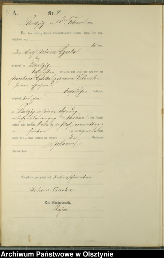 image.from.unit.number "Geburts-Haupt-Register Nr 1 - 43"