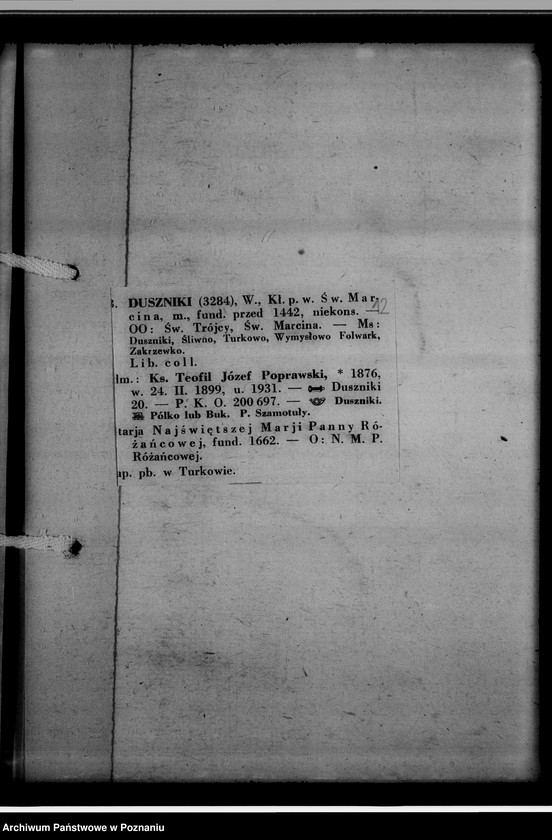 Obraz 15 z jednostki "Bücherverzeichnis [kościelne księgi wyznań: ewangelickiego i katolickiego] Kreis Samter [powiat szamotulski]"