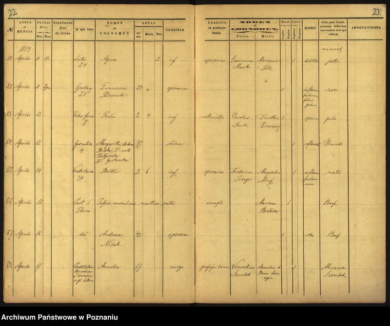 Obraz 14 z jednostki "Księga zgonów"