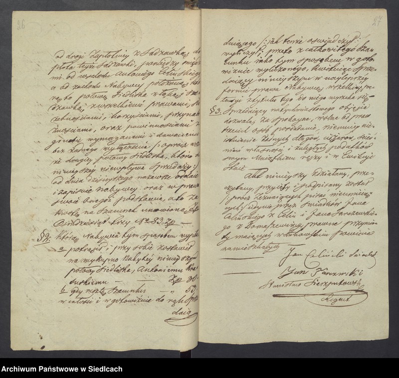 Obraz 20 z jednostki "[Akta notarialne od numeru 1 do numeru 196 z roku 1841]"