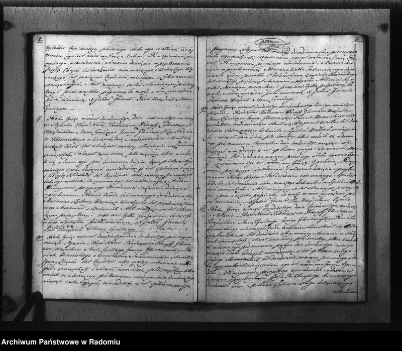 image.from.unit.number "Księga akt cywilnych gminy Głowaczew na rok 1820"