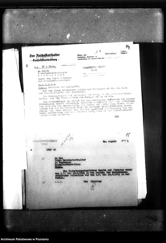 Obraz 18 z jednostki "[Akta personalne nauczyciela Gustawa Sieberlicha]."